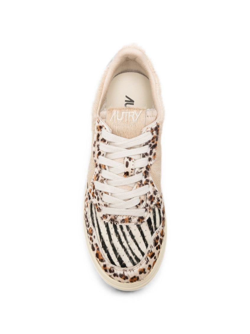 Leopard Print Logo Sneakers 2