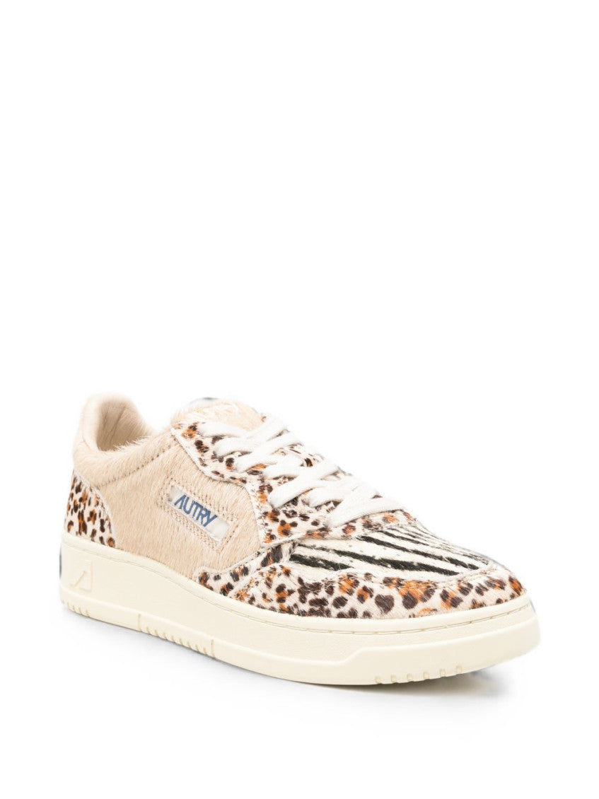 Leopard Print Logo Sneakers 4