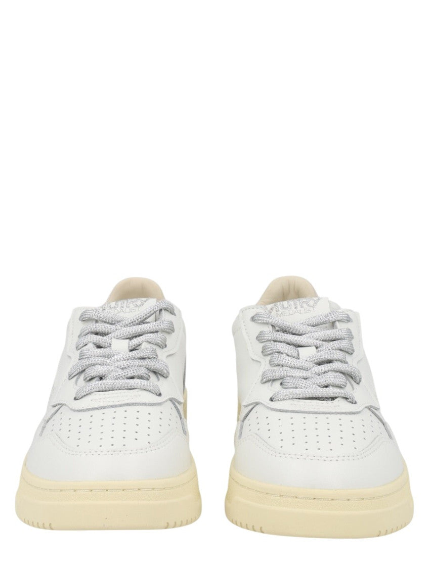 White Logo Medalist Sneakers 2