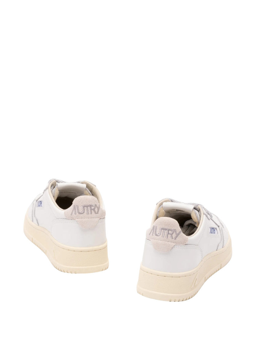 White Logo Medalist Sneakers 3
