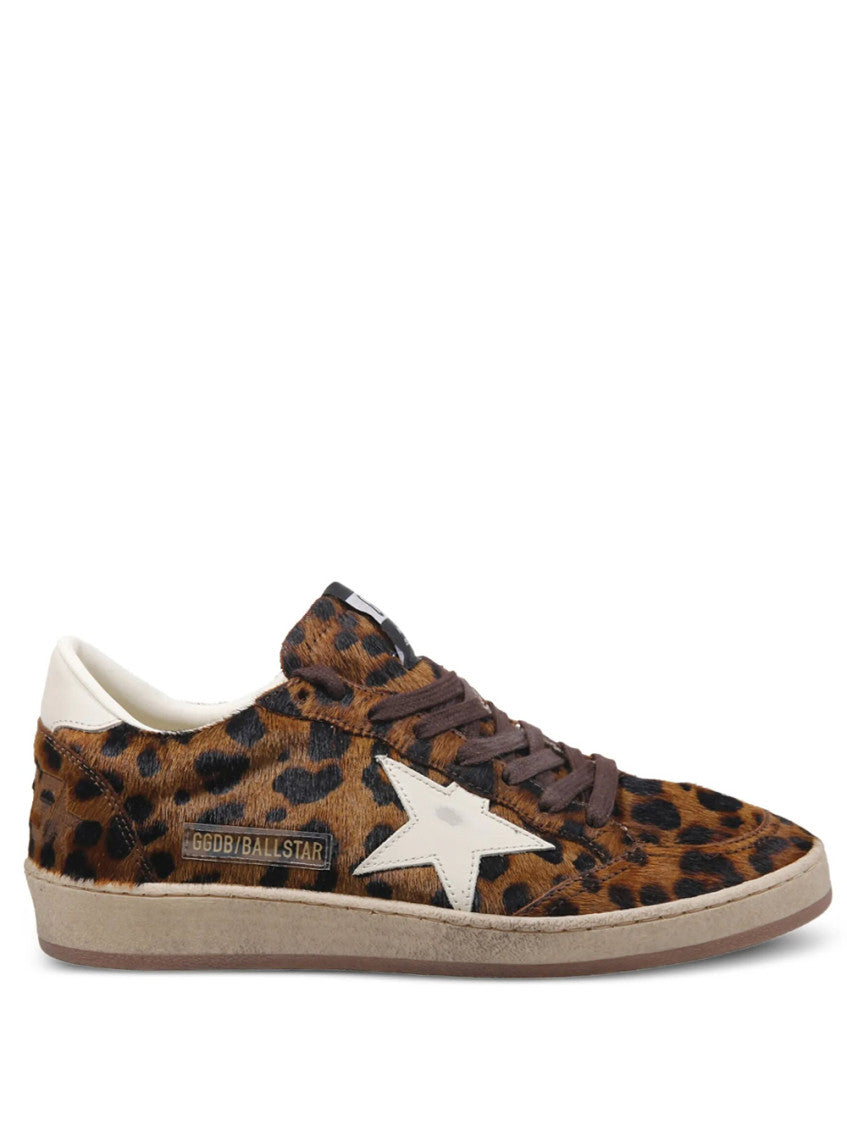 Leopard Print Logo Sneakers 1
