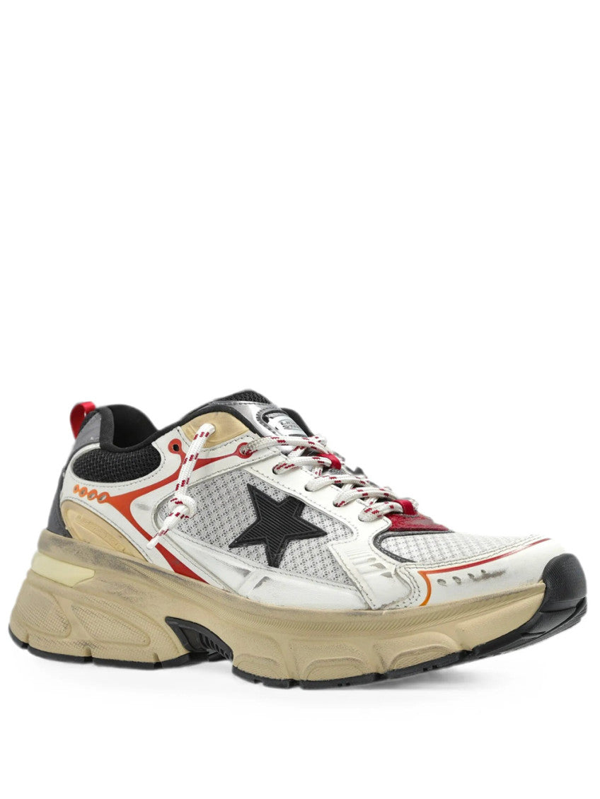White Color Block Collection Sneakers 2