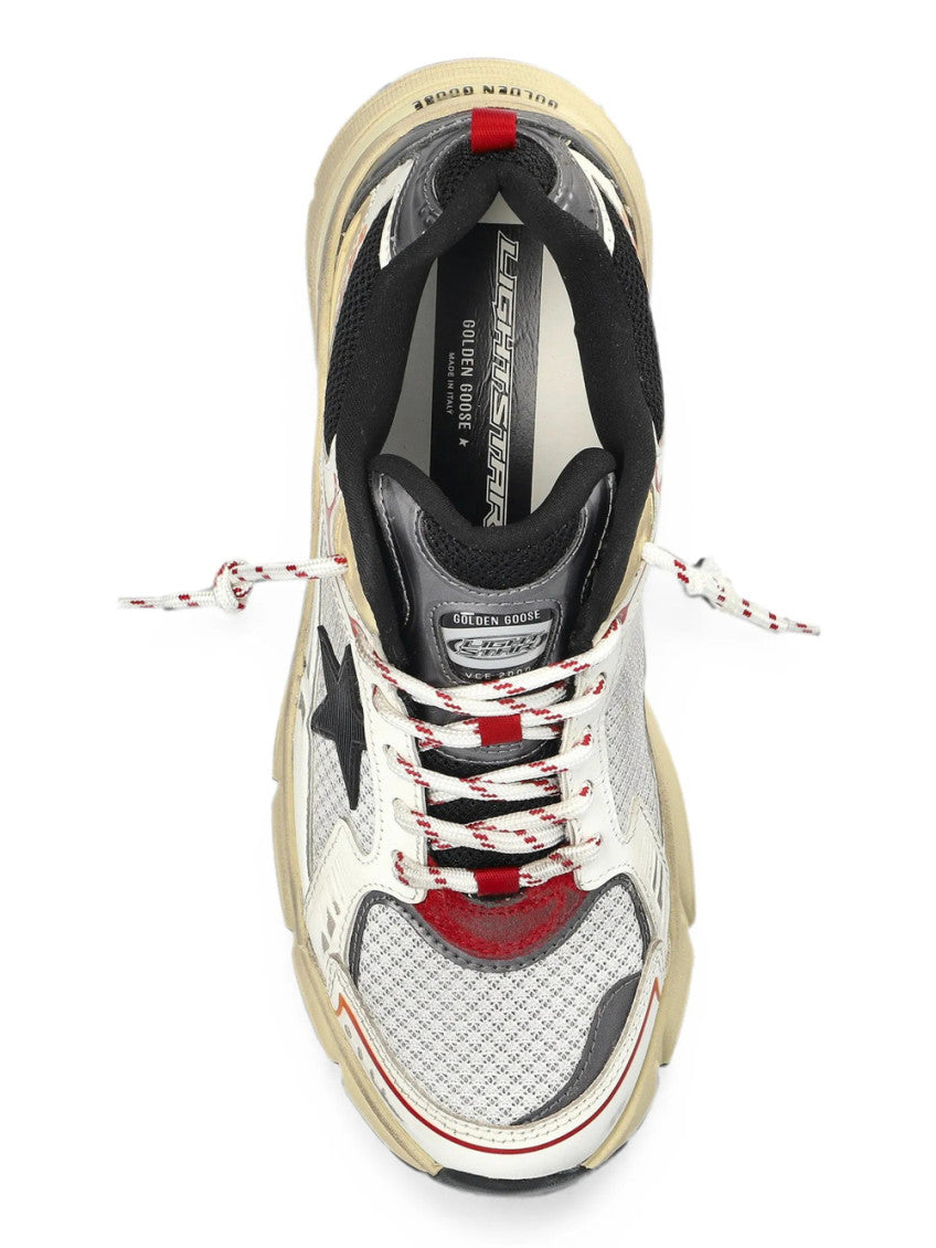 White Color Block Collection Sneakers 4