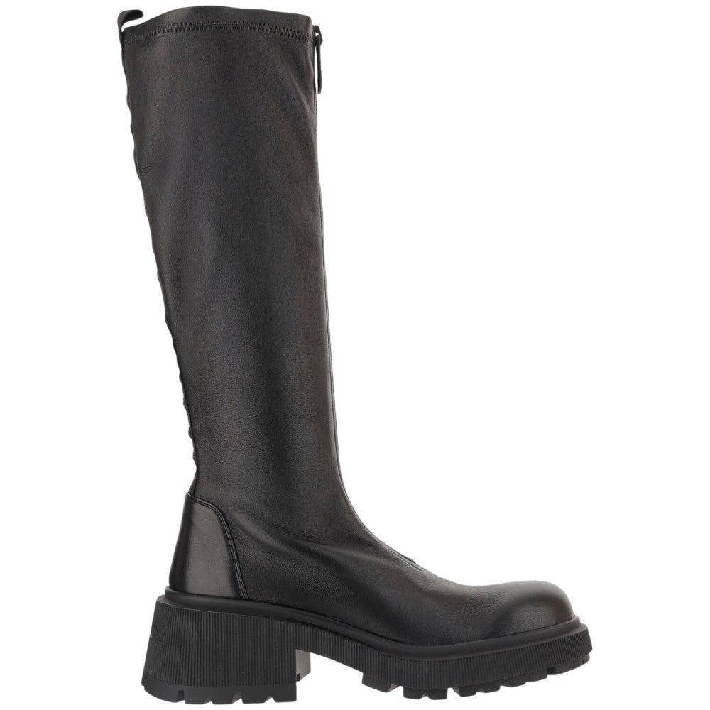 Black Zipper Boots 1