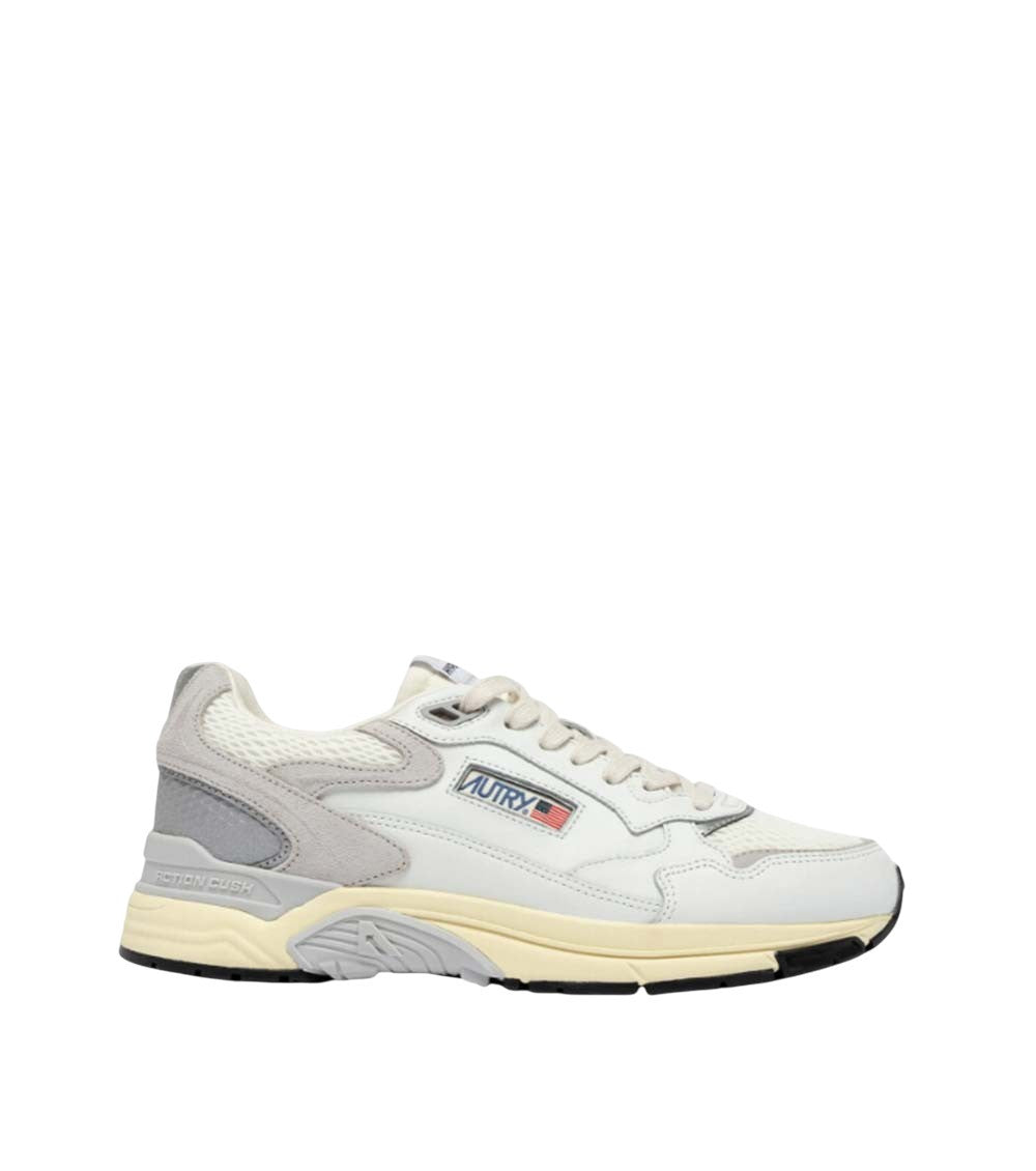 White Color Block Sneakers 1