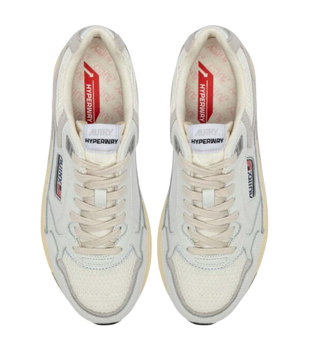 White Color Block Sneakers 3