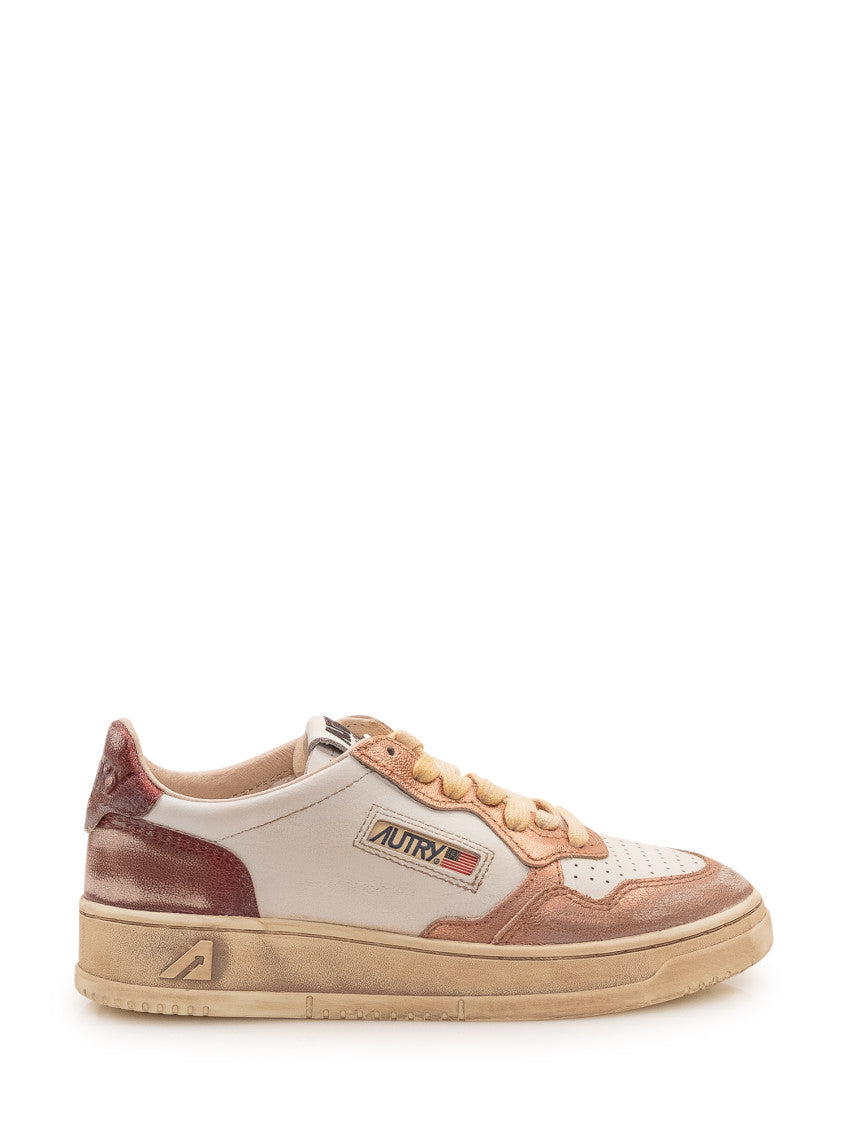 Brown Color Block Sneakers 1