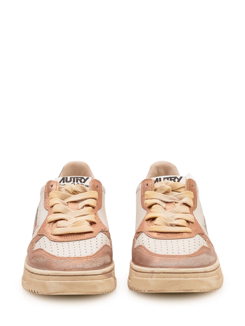Brown Color Block Sneakers 2