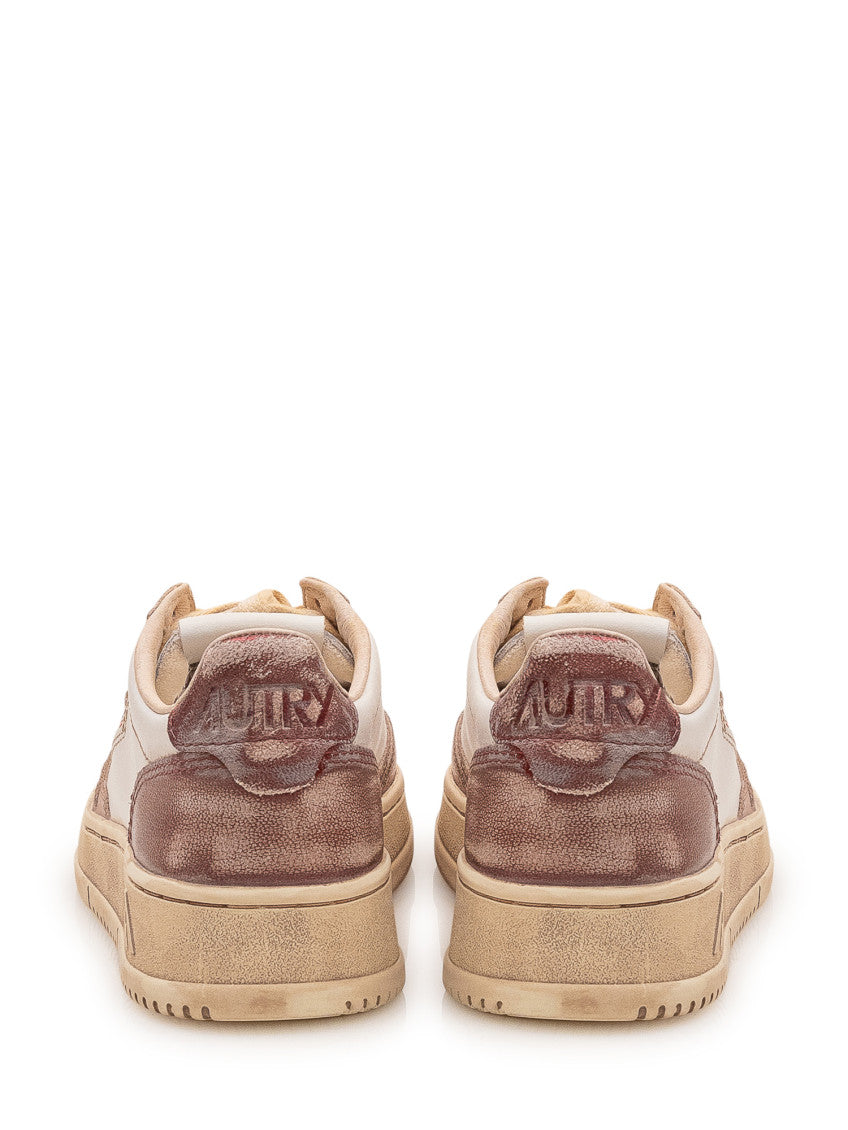 Brown Color Block Sneakers 3