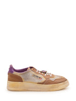 Brown Color-Block Medalist Sneakers 1