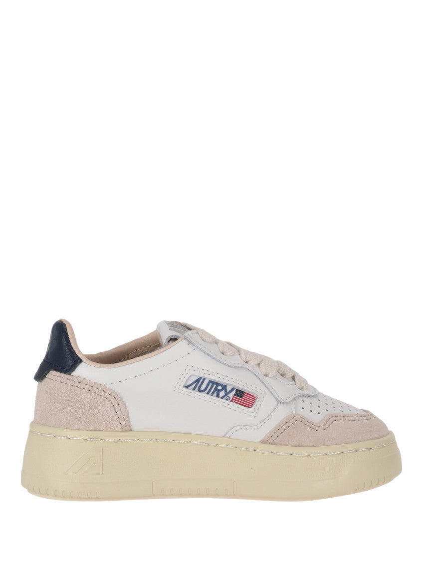 Babies White Color Block Sneakers 1