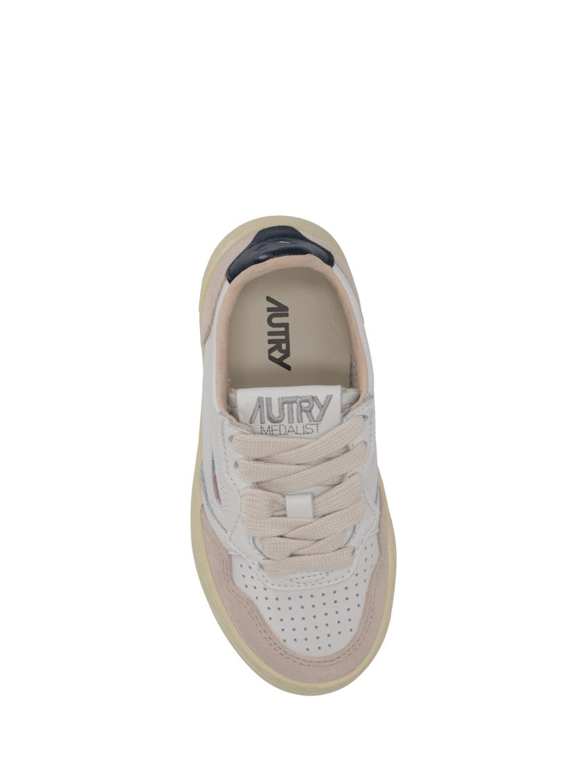 Babies White Color Block Sneakers 3