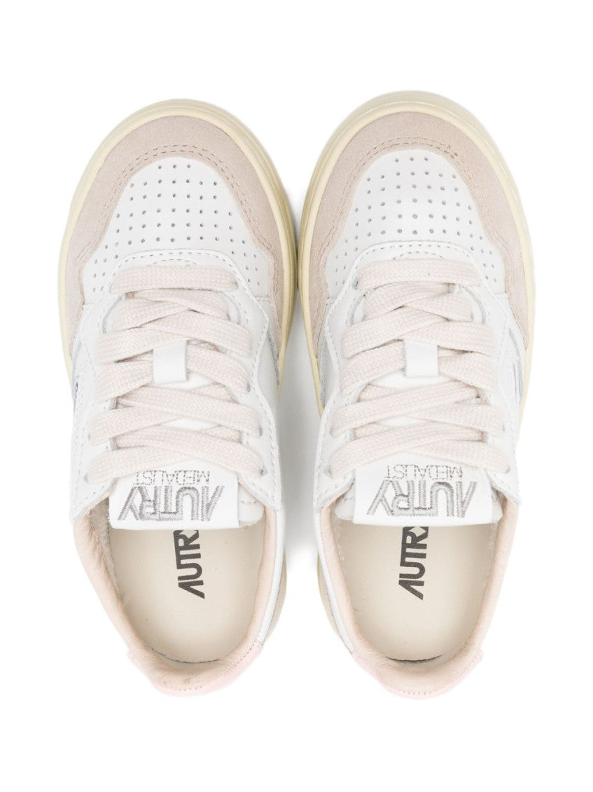 Babies White Color Block Sneakers 3