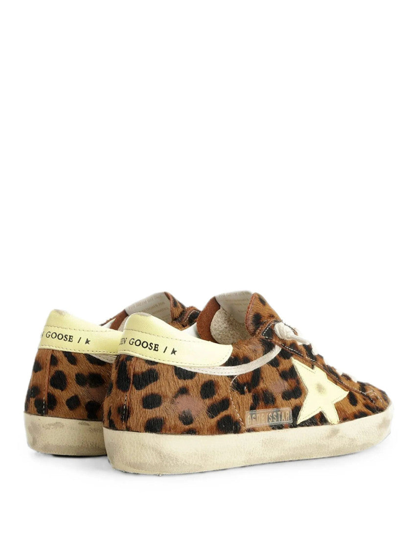Leopard Print Lace Up Sneakers 3