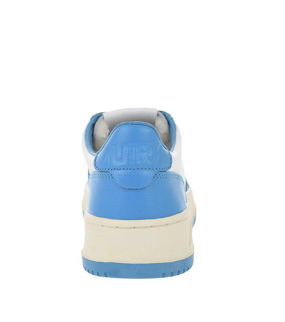 Blue Two-Tone Leather Sneakers 3