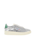 Silver Sequin Low-Top Sneakers 1