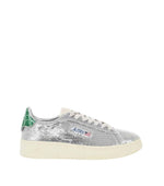 Silver Sequin Low-Top Sneakers 1