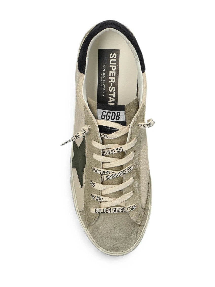 Beige Color Block Sneakers 4