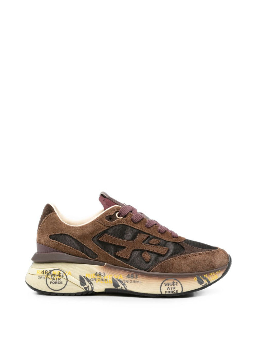 Brown Lace Up Sneakers 1