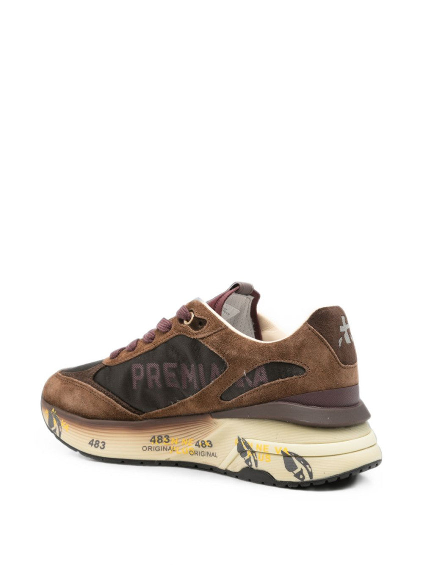 Brown Lace Up Sneakers 3