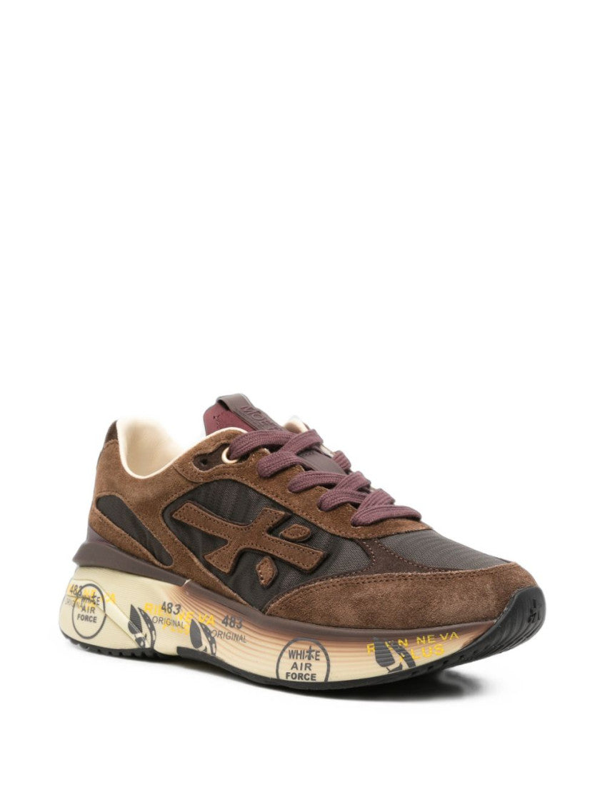 Brown Lace Up Sneakers 4