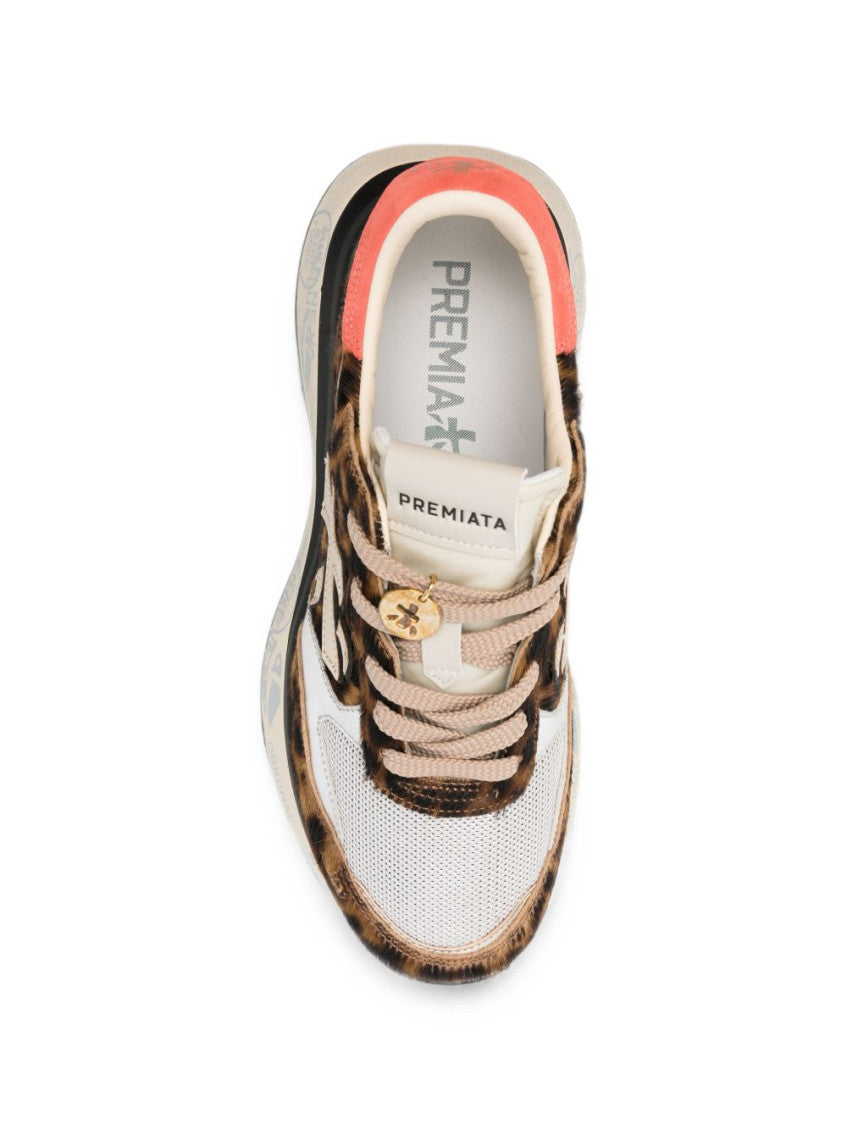 Leopard Print Color Block Sneakers 3