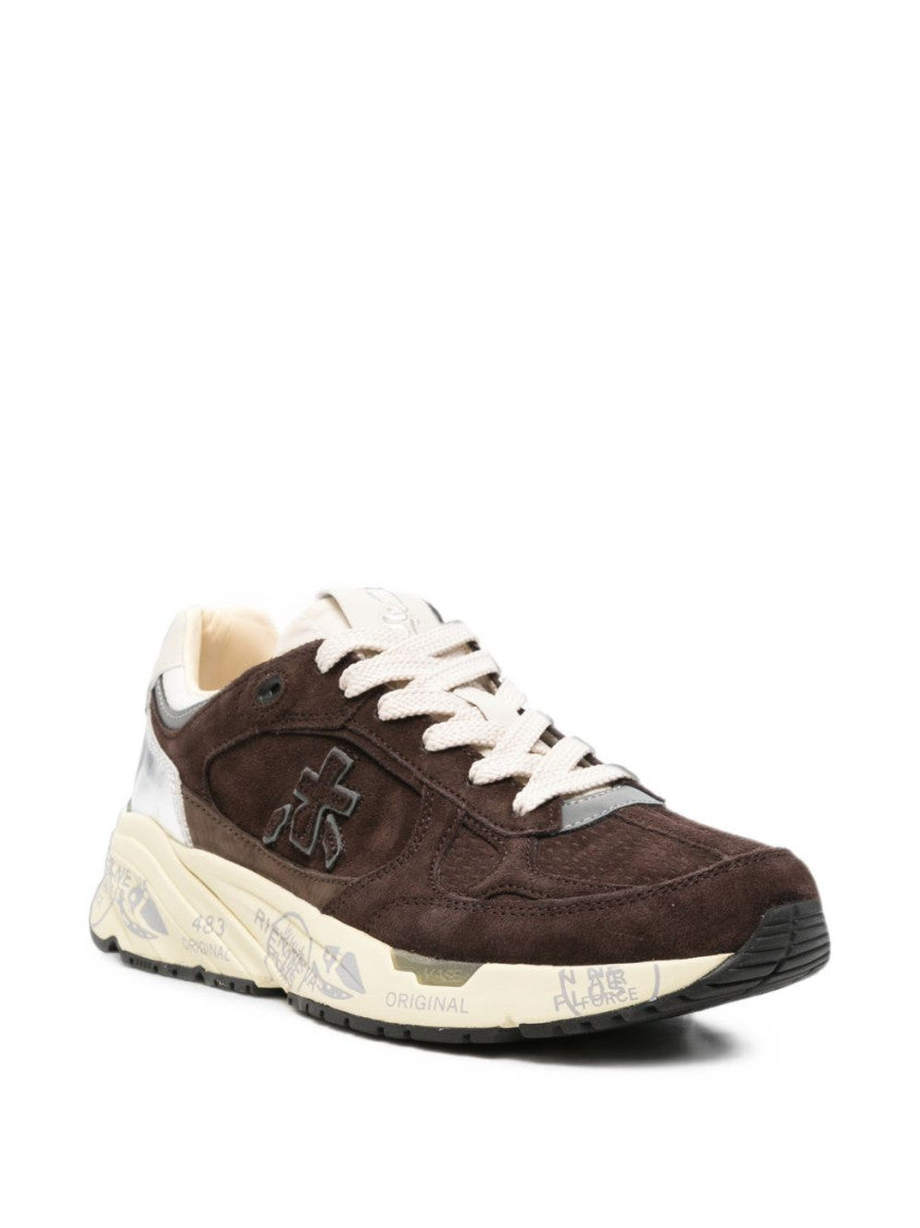 Brown Color Block  Sneakers 2