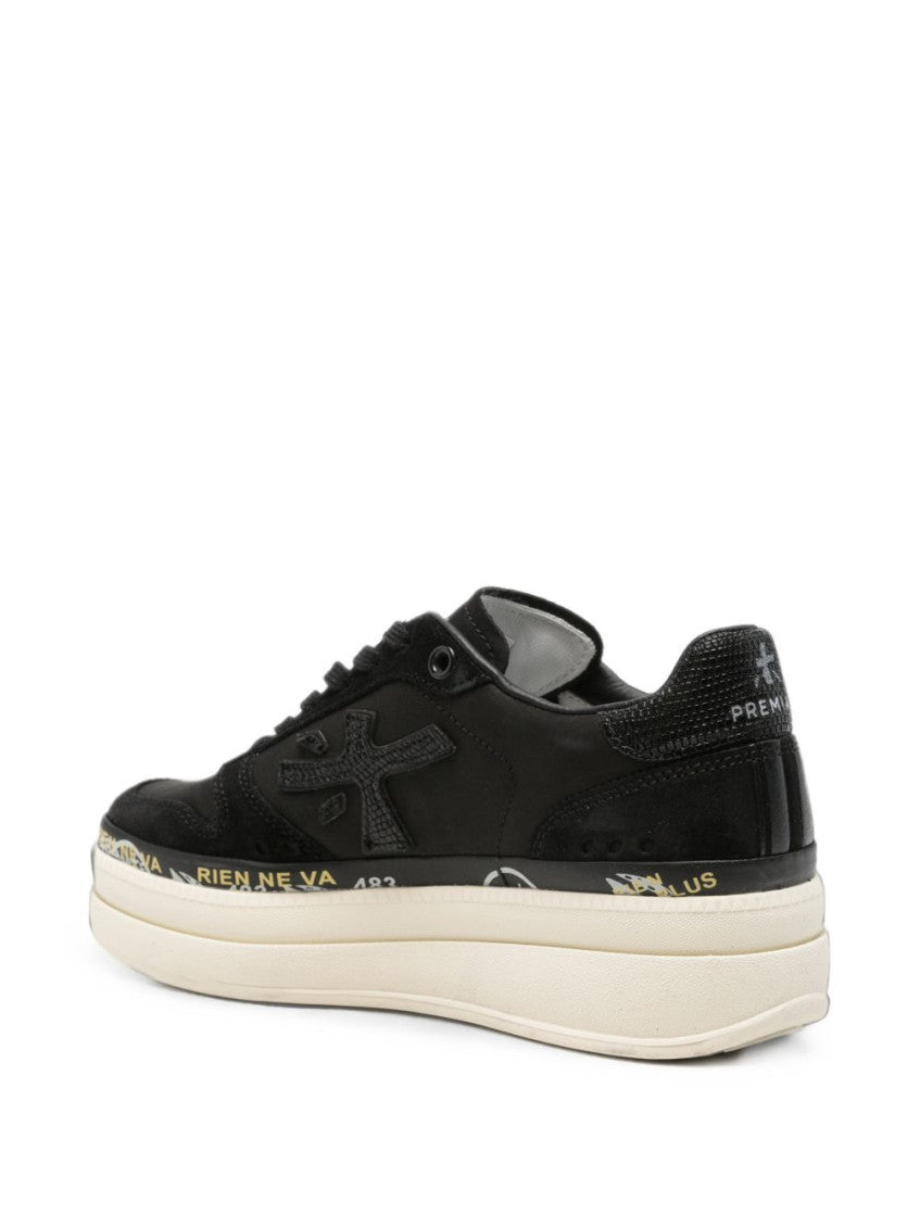 Black Logo Sneakers 2