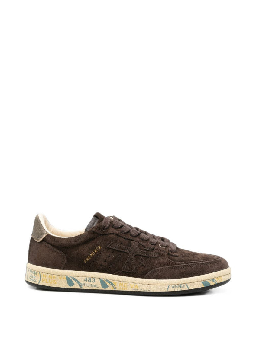Brown Lace Up Sneakers 1