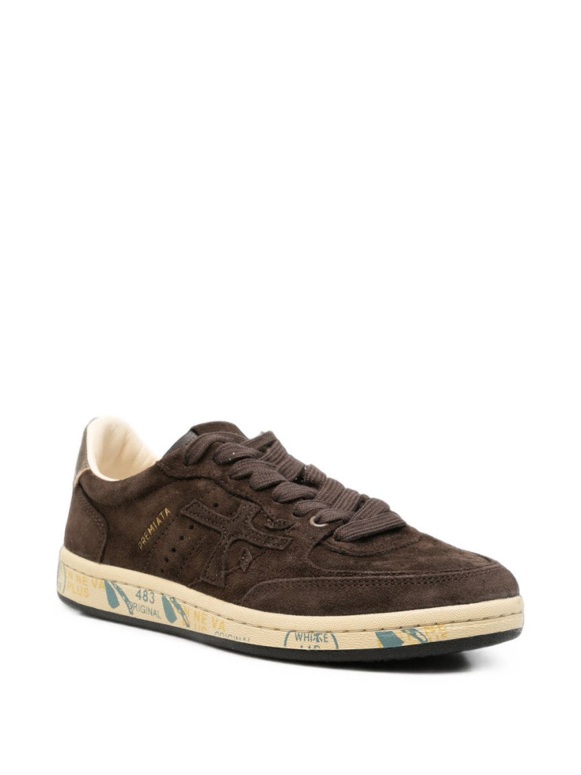 Brown Lace Up Sneakers 2