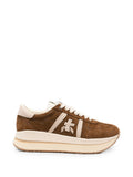 Brown Color Block Sneakers 1