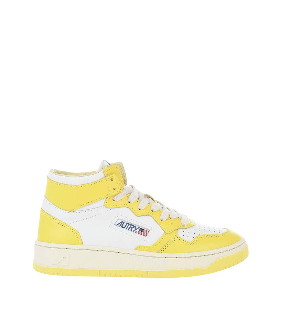 Yellow Two-Tone Sneakers 1