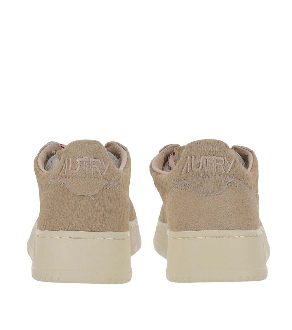 Beige Low-Top Sneakers 3