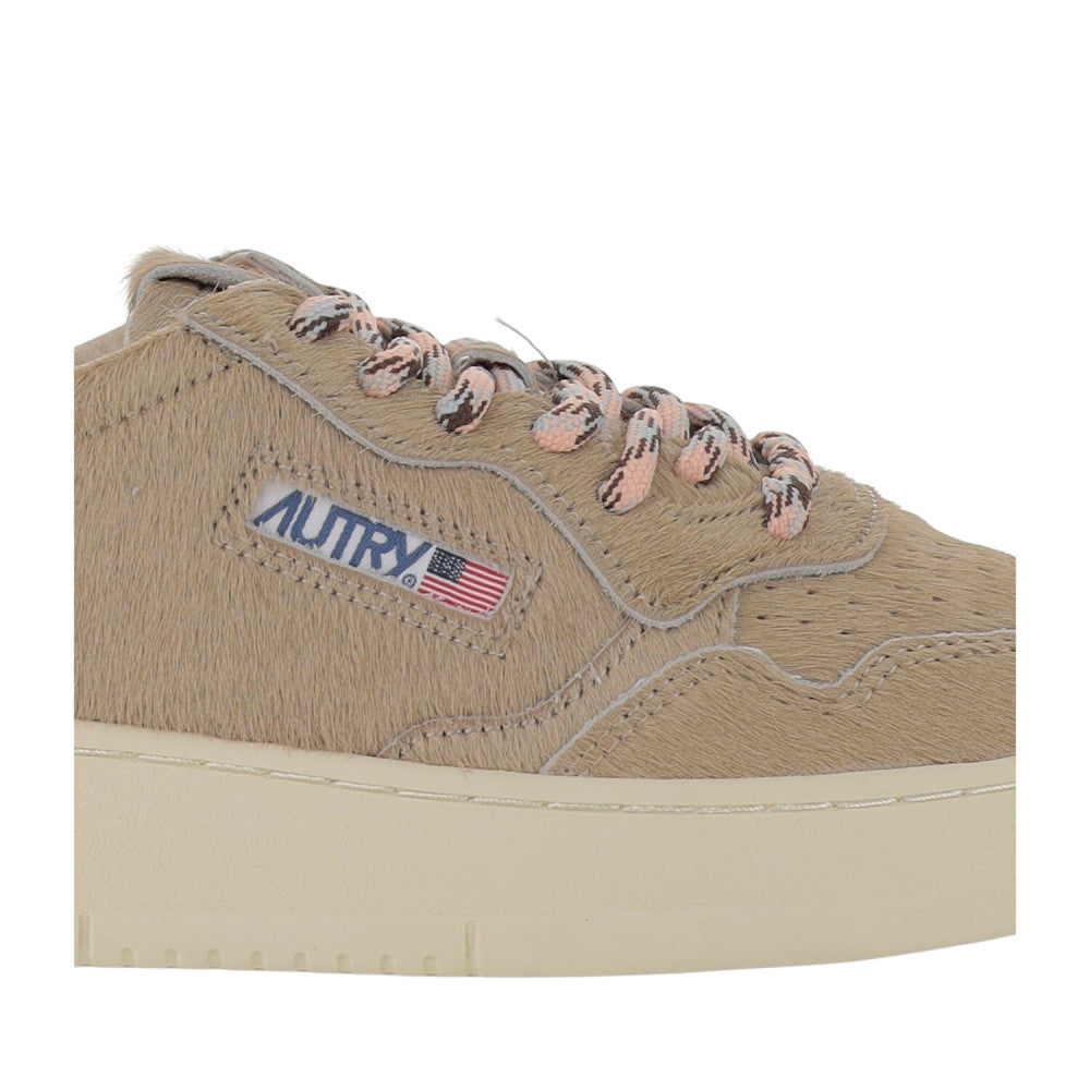 Beige Low-Top Sneakers 4