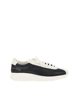 BlackWhite Leather Sneakers 1