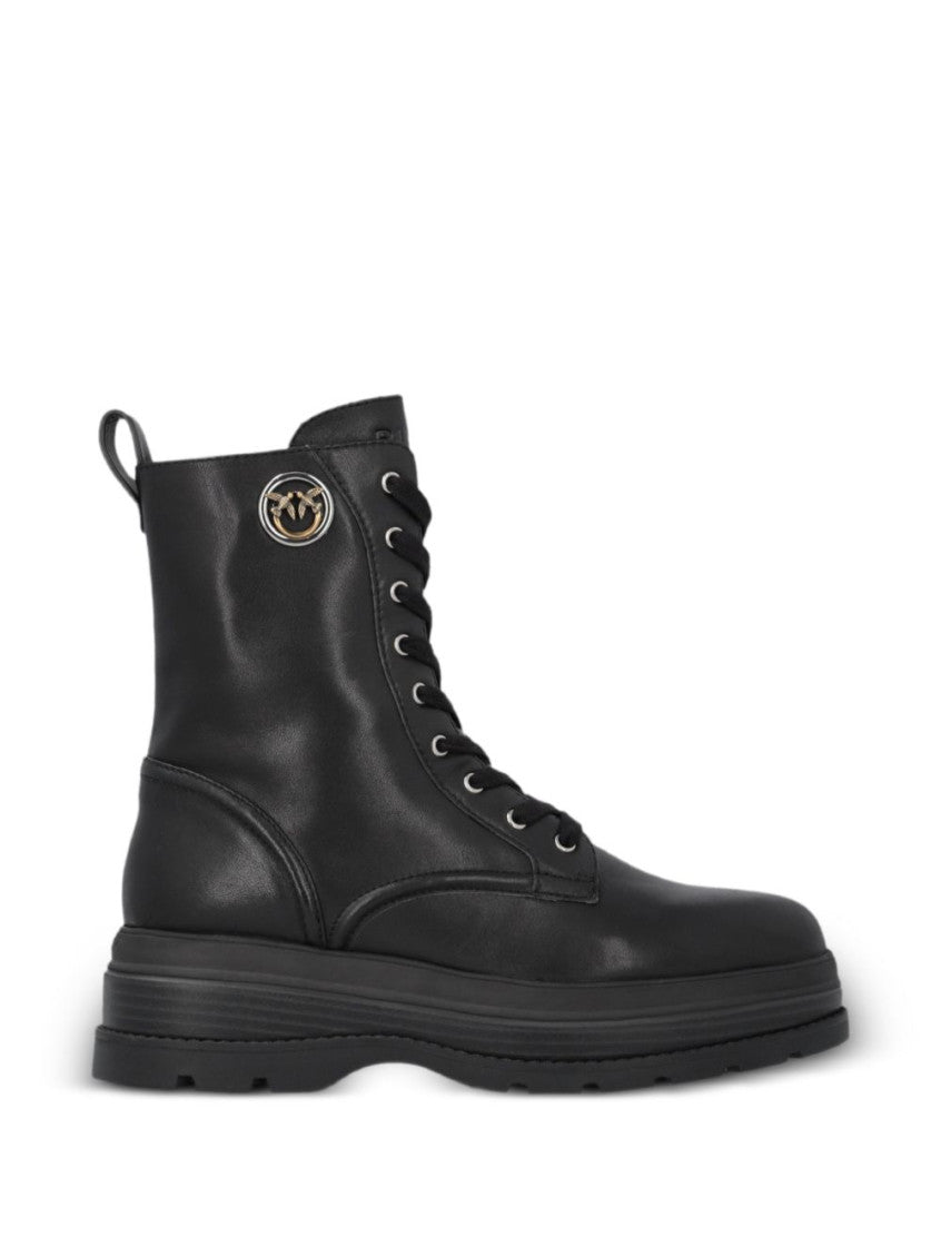 Black Solid Boots 1