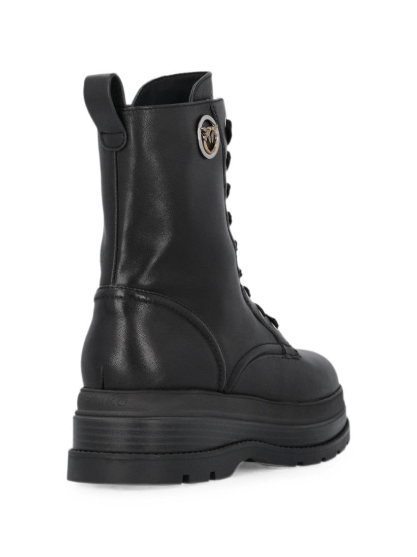 Black Solid Boots 4