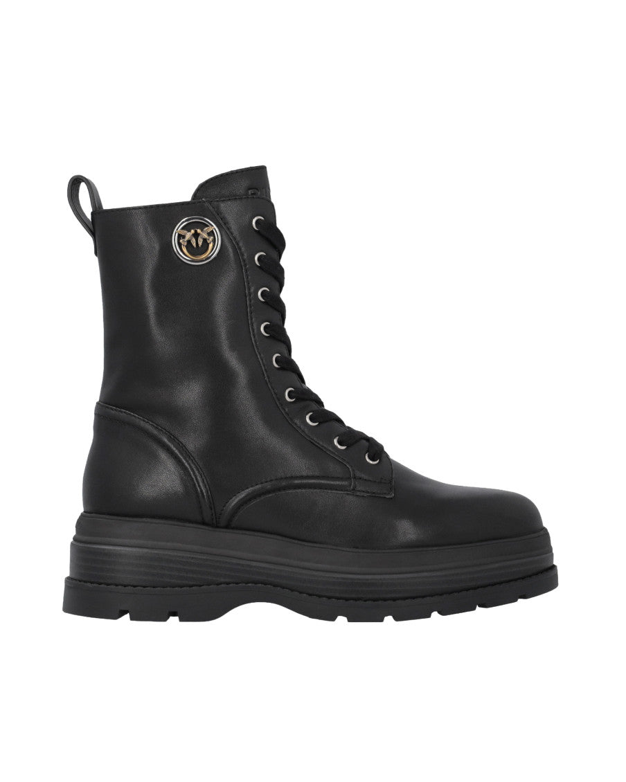 Black Solid Boots 1