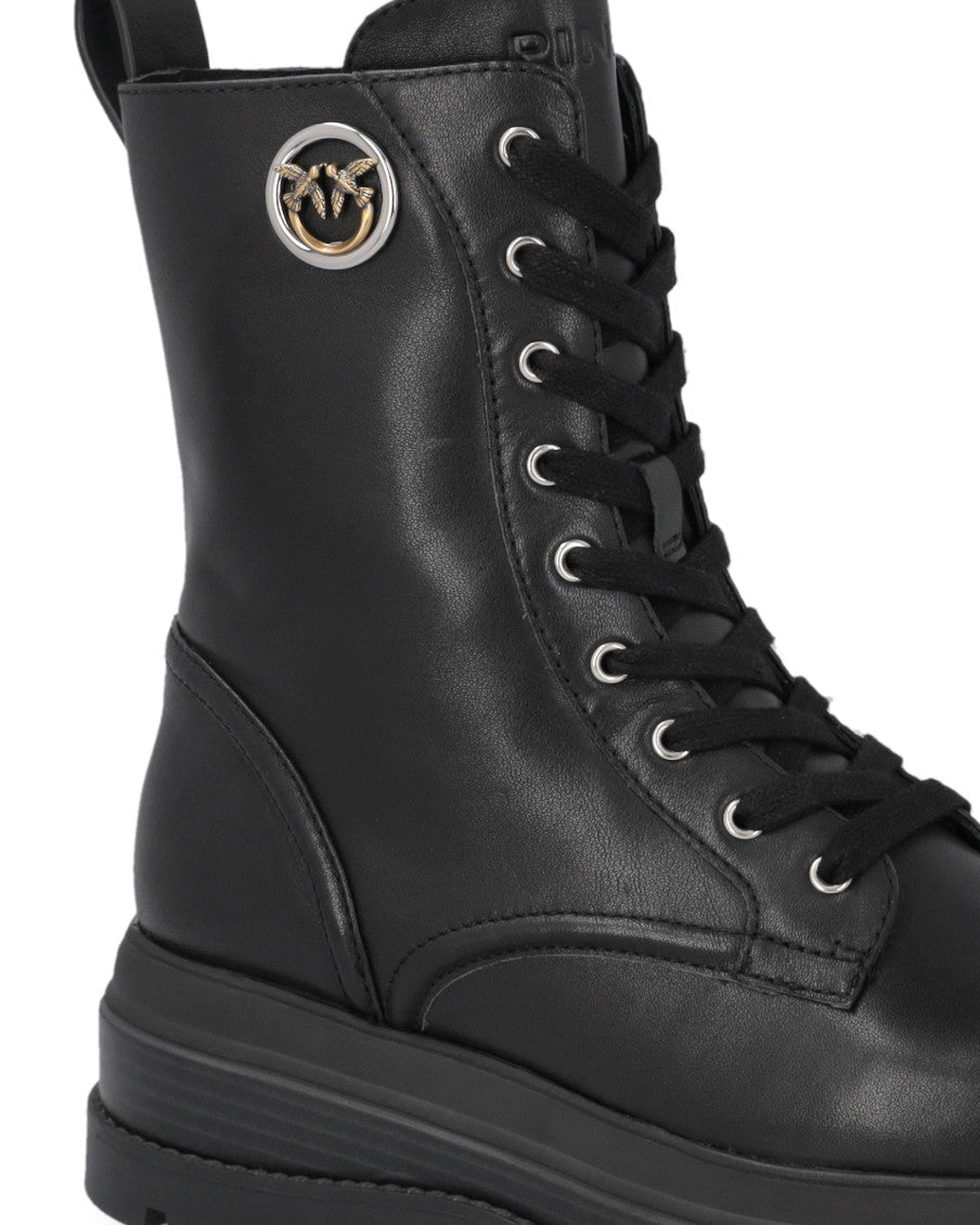 Black Solid Boots 3