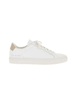 White Low Hammered Sneakers 1