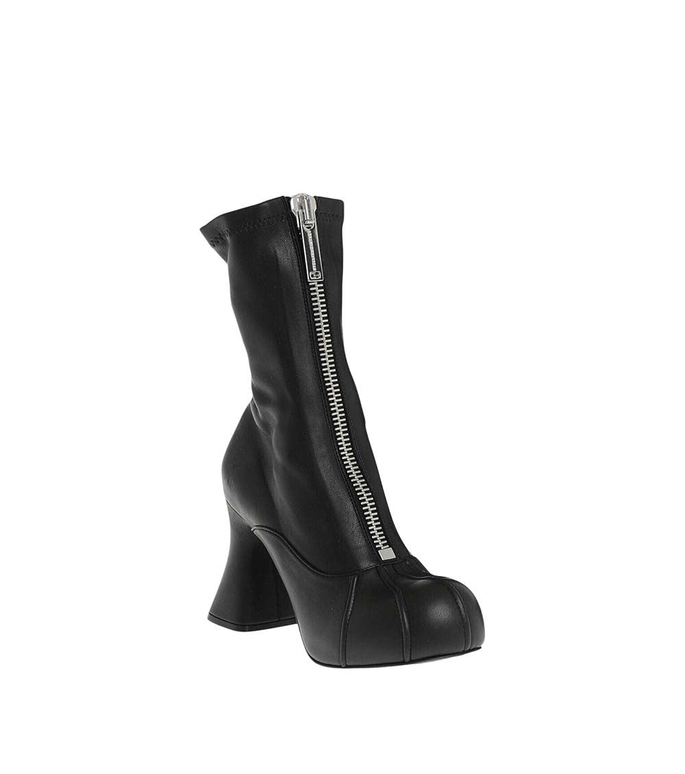 Black Zipper Boots 2