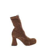 Brown Zipper Boots 1