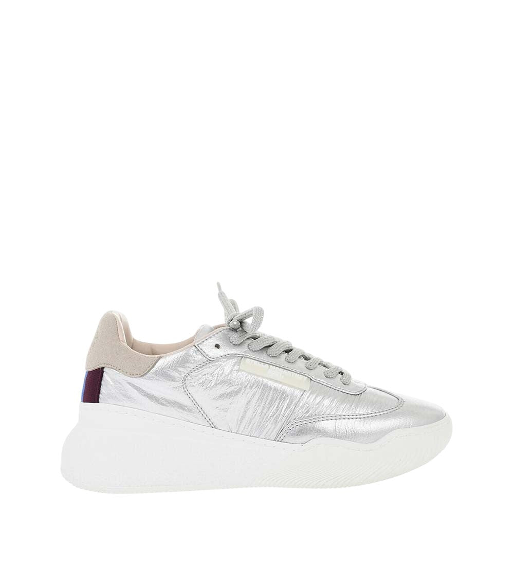 Silver Color Block Sneakers 1