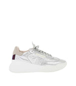 Silver Color Block Sneakers 1