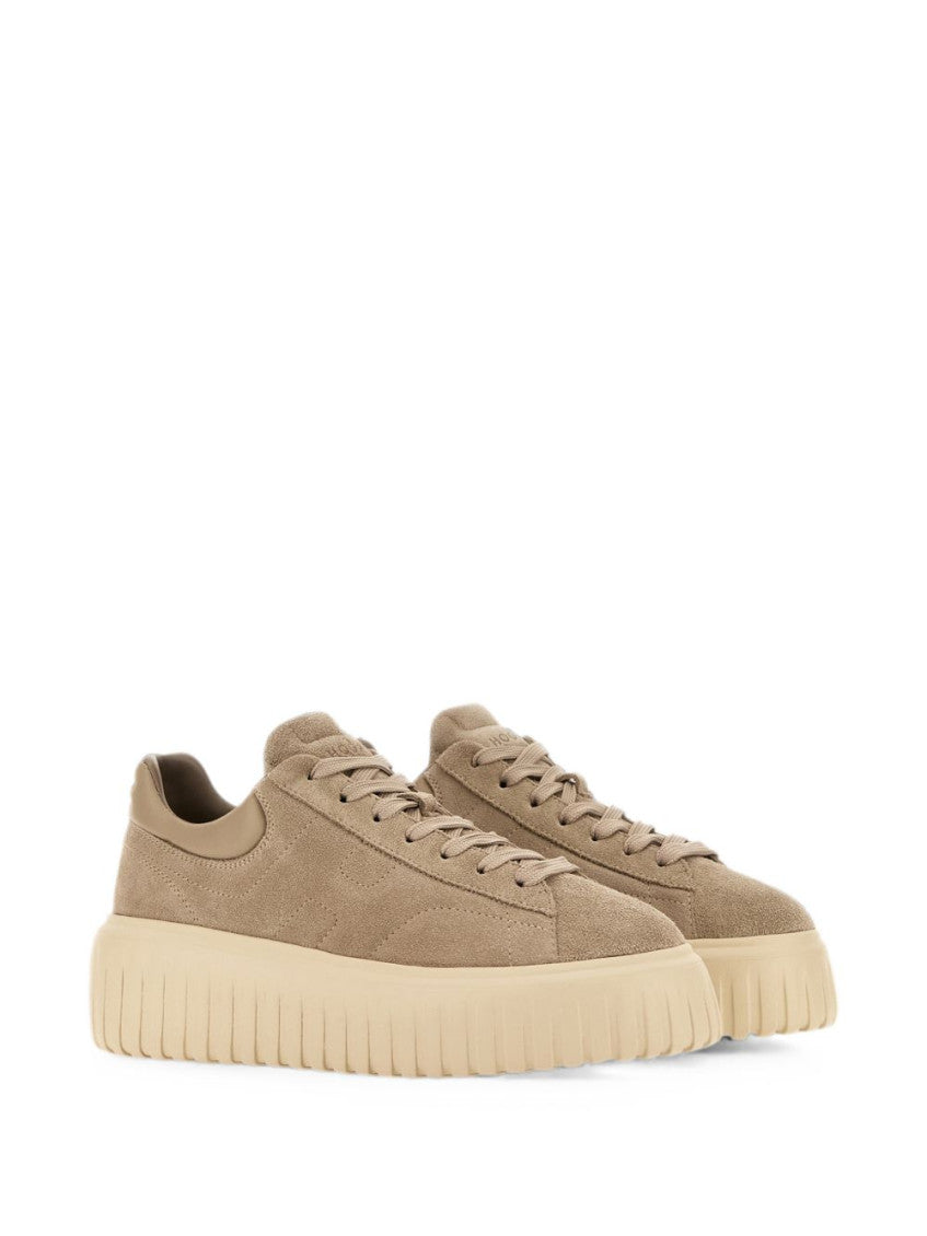 Beige Logo Sneakers 2