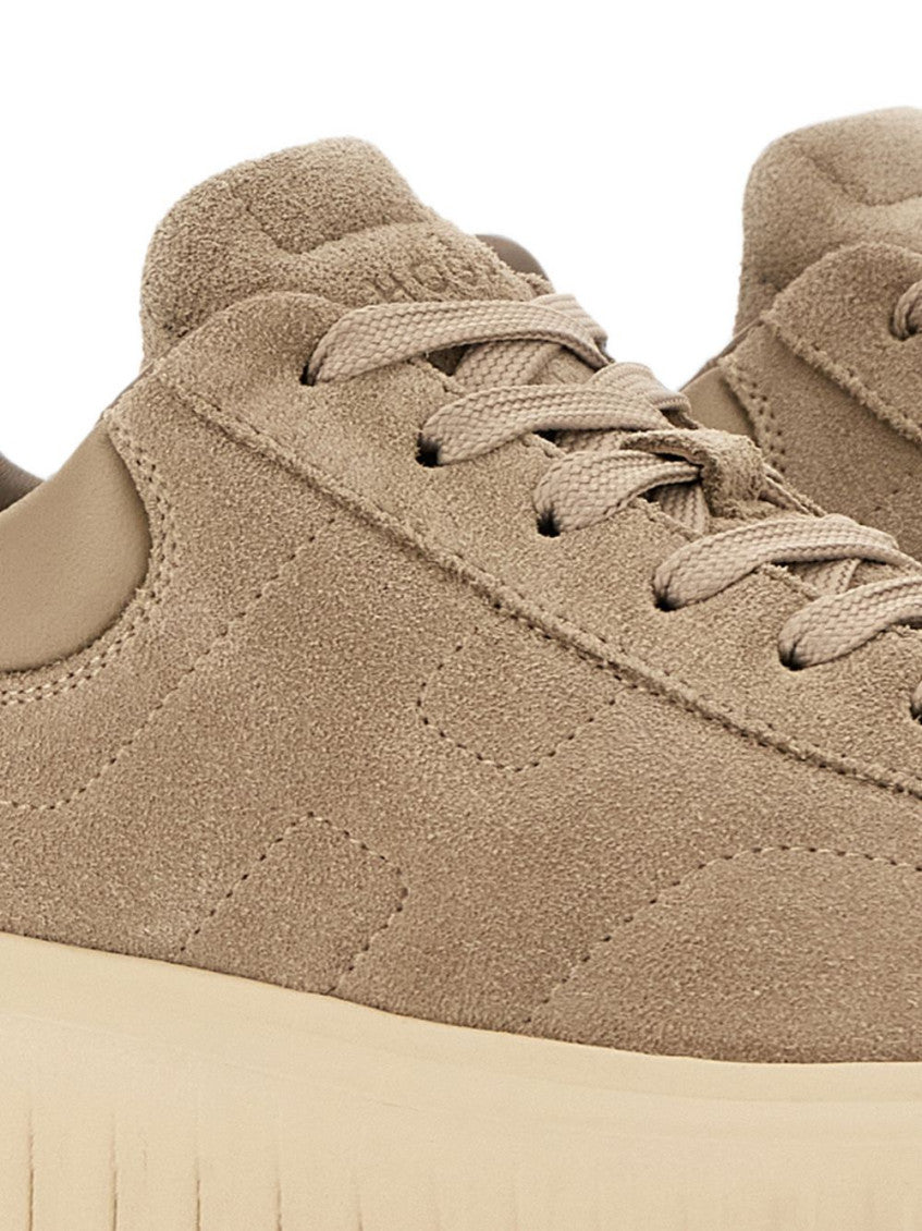 Beige Logo Sneakers 4