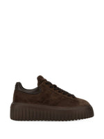 Dark Brown Logo Sneakers 1