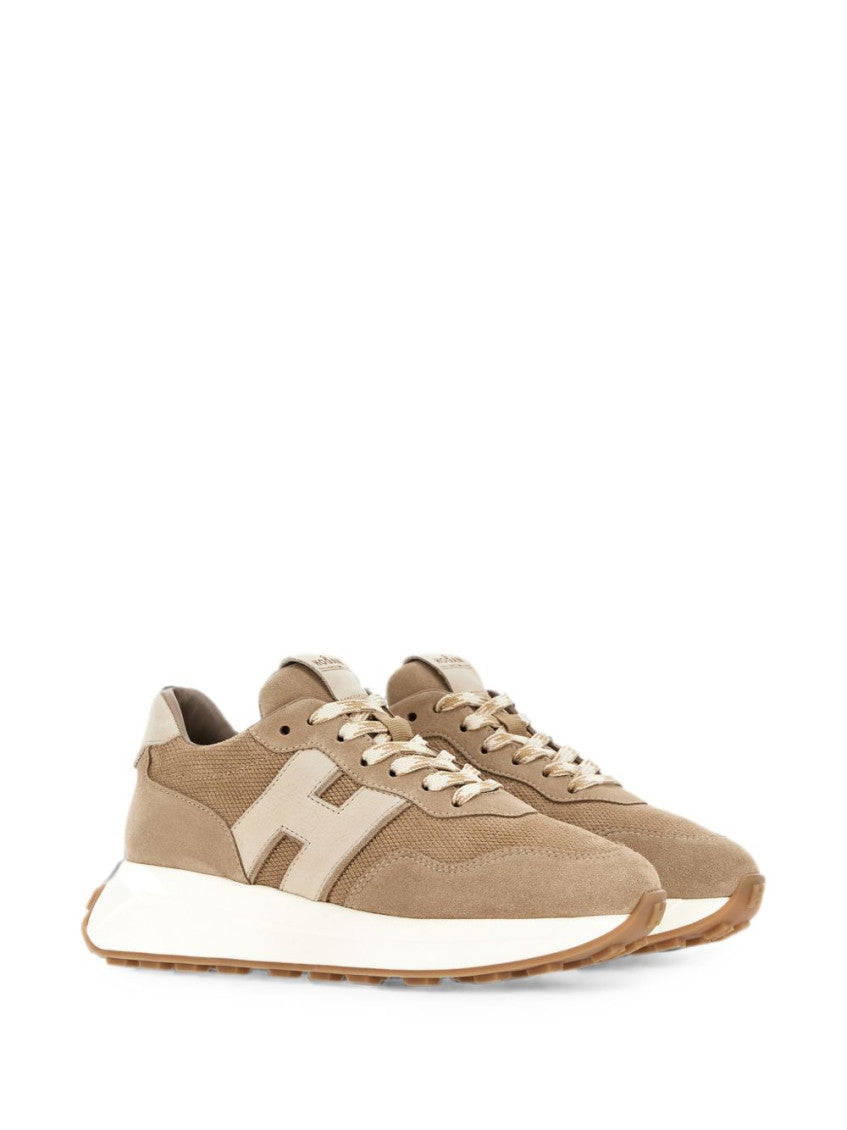 Beige Logo Sneakers 2