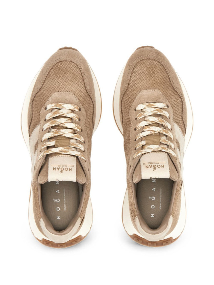 Beige Logo Sneakers 3