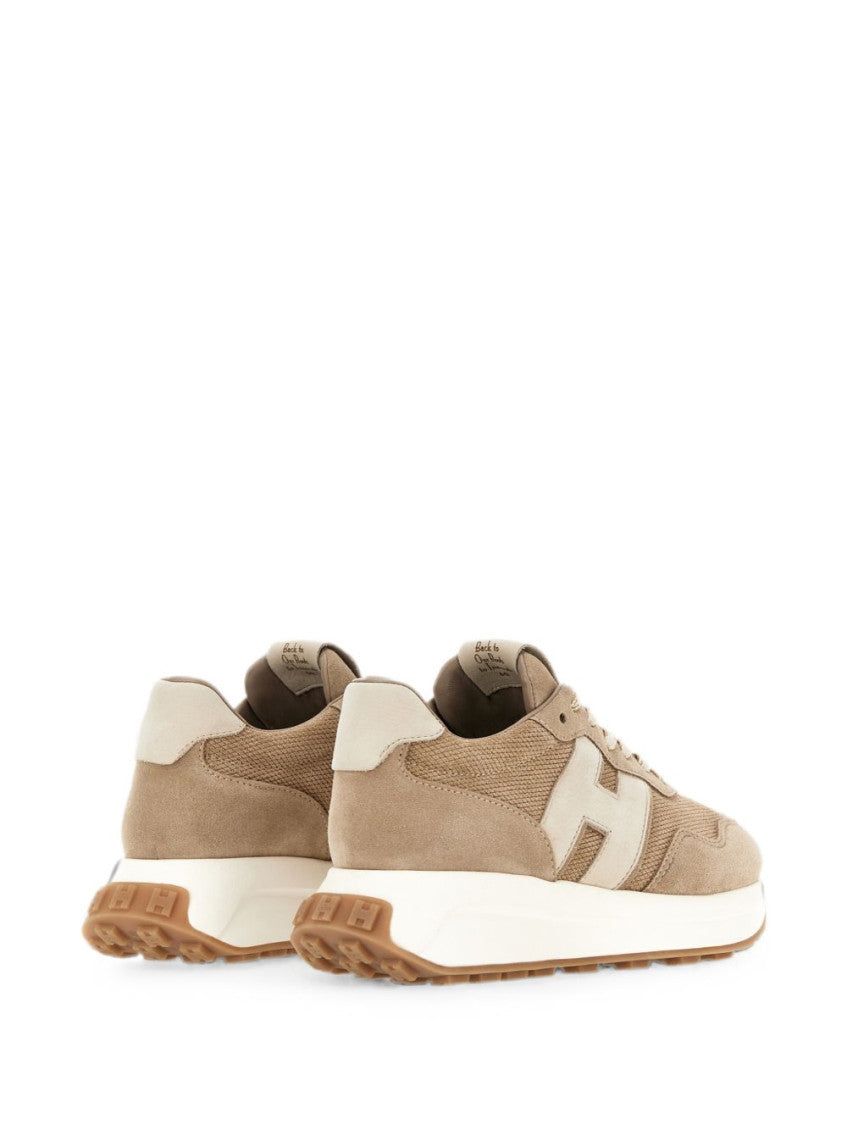 Beige Logo Sneakers 4